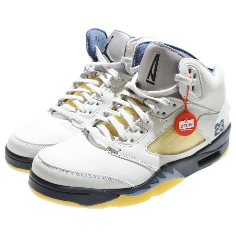 NIKE(ナイキ) ×A MA MANIERE WOMEN'S AIR JORDAN 5 RETRO SP DAWN ウィメンズ エアジョーダン5 レトロ ドーン ミッドカットスニーカー ホワイト US11/28cm FZ5758-004