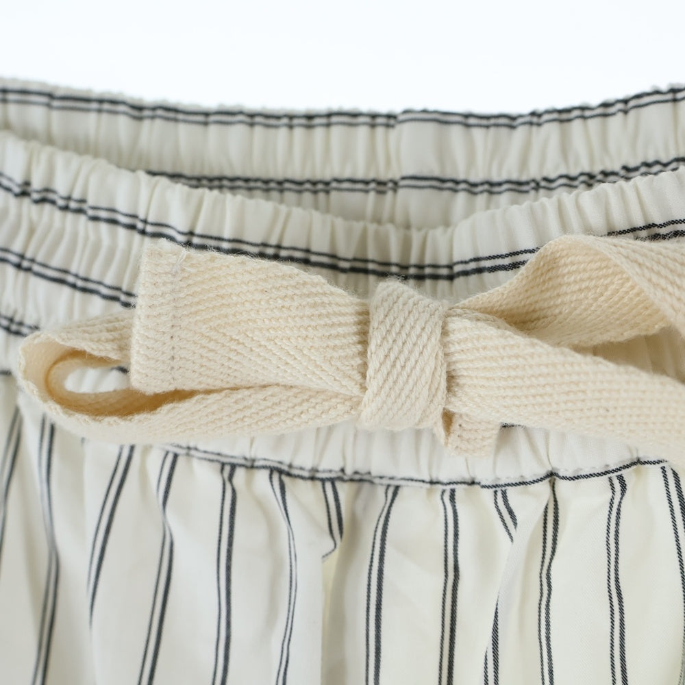 NO BRAND(ノーブランド) Cargo Silk Pants シルク混 コットン カーゴパンツ ホワイト 2312-WOW-FSS0004
