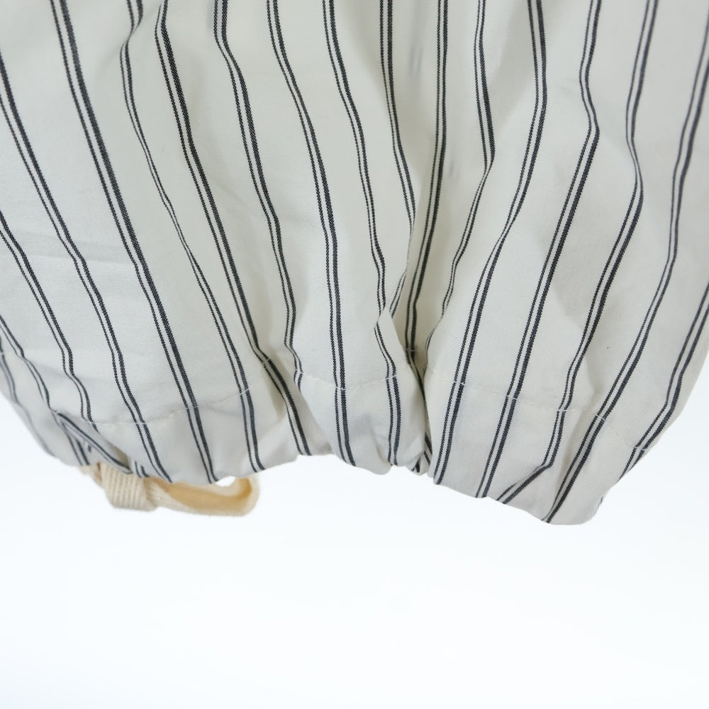 NO BRAND(ノーブランド) Cargo Silk Pants シルク混 コットン カーゴパンツ ホワイト 2312-WOW-FSS0004