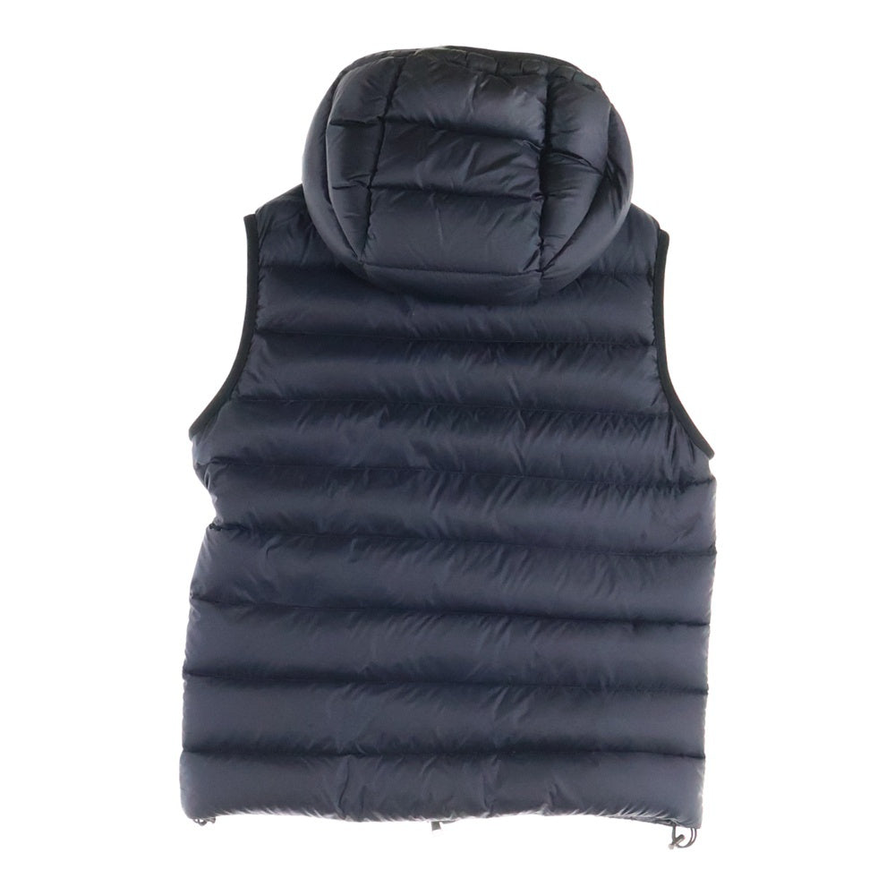 MONCLER(モンクレール) RAY GILET レイ ダウンベスト ジップアップジャケット ダブルジップ 胸ロゴワッペン ネイビー A20914337349 53334