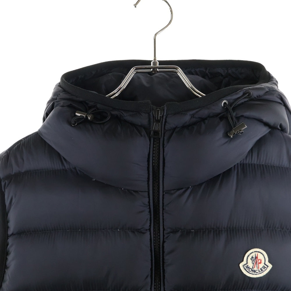 MONCLER(モンクレール) RAY GILET レイ ダウンベスト ジップアップジャケット ダブルジップ 胸ロゴワッペン ネイビー A20914337349 53334