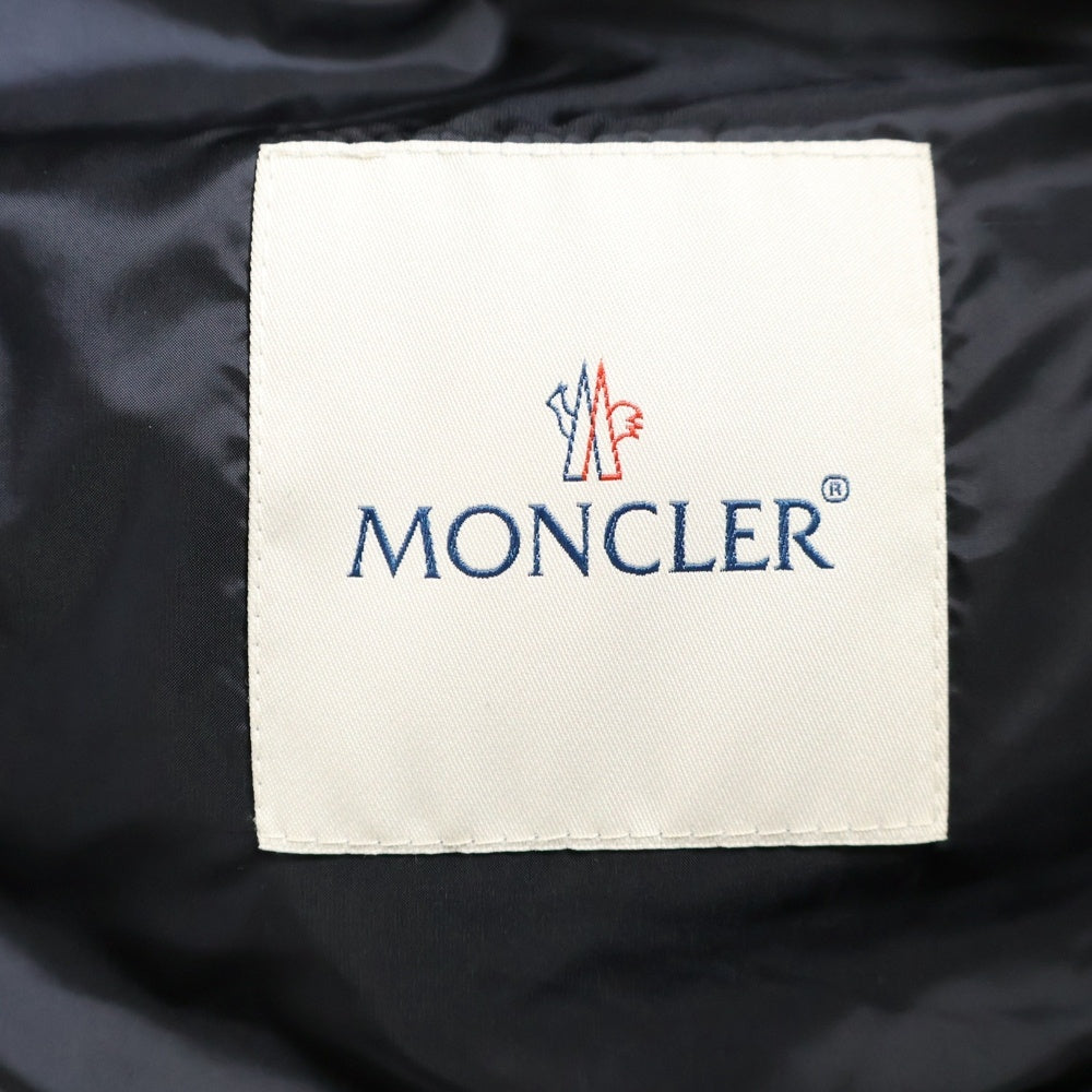 MONCLER(モンクレール) RAY GILET レイ ダウンベスト ジップアップジャケット ダブルジップ 胸ロゴワッペン ネイビー A20914337349 53334
