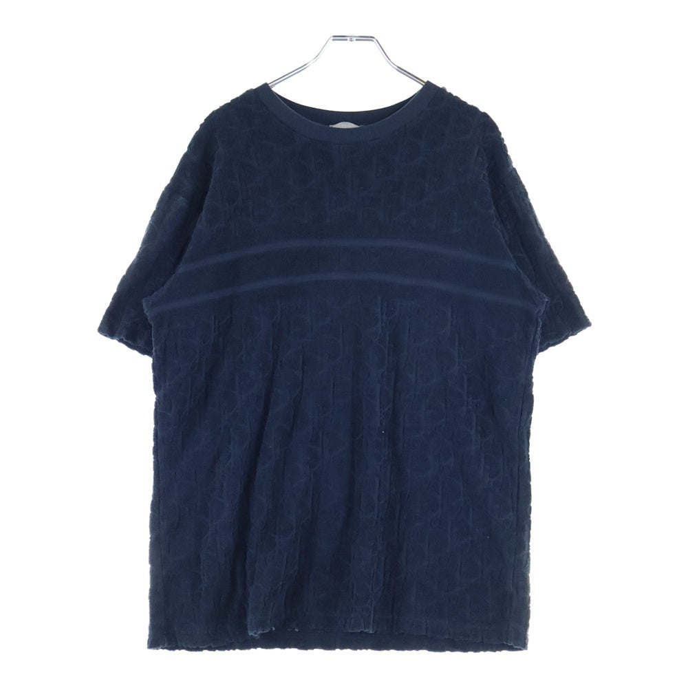 DIOR(ディオール) 20SS Oversized Tee Oblique Motif 943J605E0602 オブリーク総柄 オーバーサイズ Tシャツ 半袖カットソー ネイビー