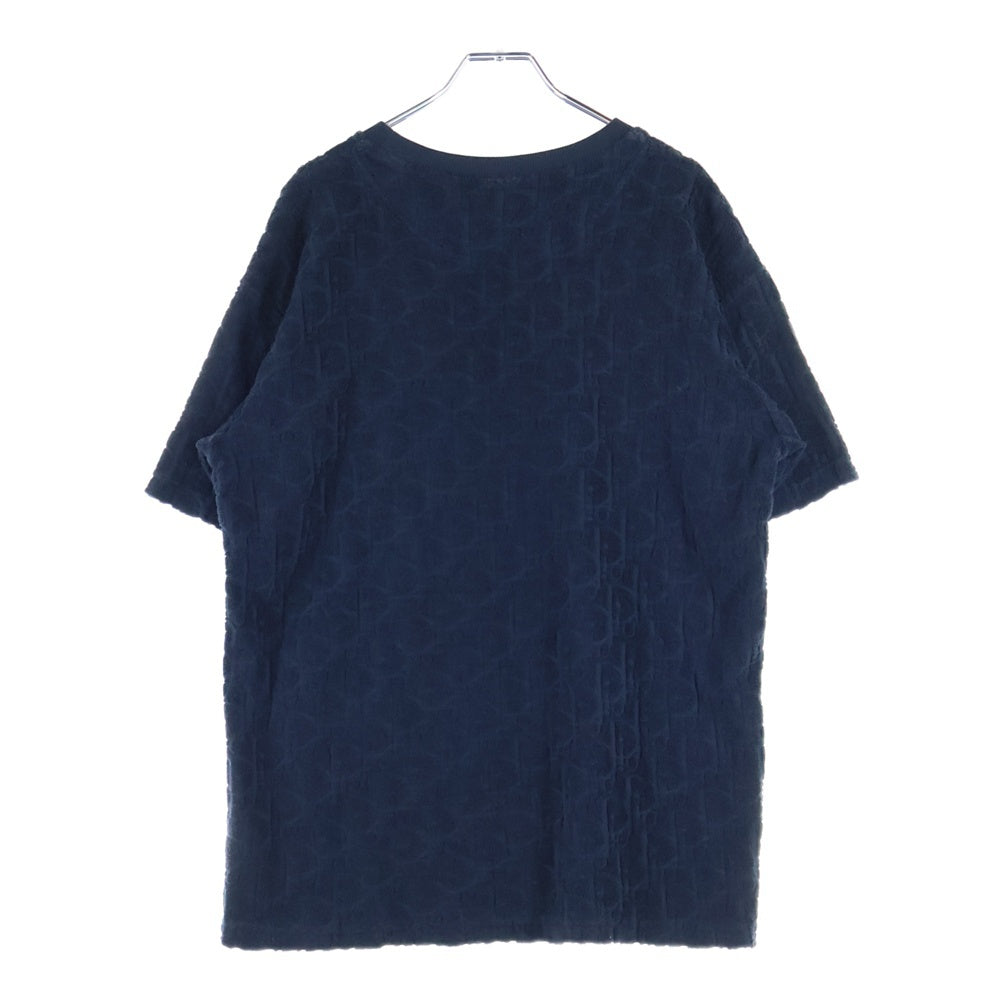 DIOR(ディオール) 20SS Oversized Tee Oblique Motif 943J605E0602 オブリーク総柄 オーバーサイズ Tシャツ 半袖カットソー ネイビー