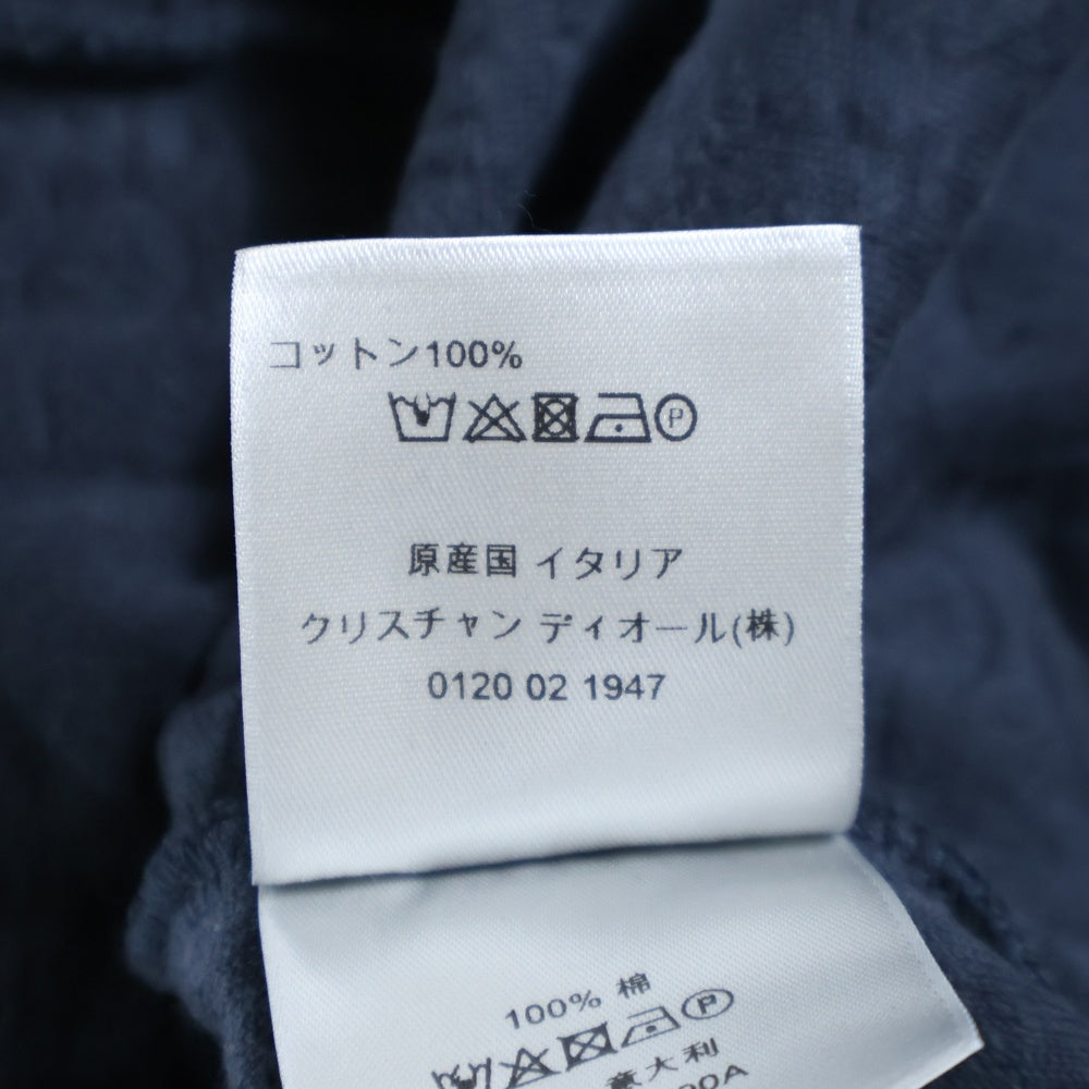 DIOR(ディオール) 20SS Oversized Tee Oblique Motif 943J605E0602 オブリーク総柄 オーバーサイズ Tシャツ 半袖カットソー ネイビー