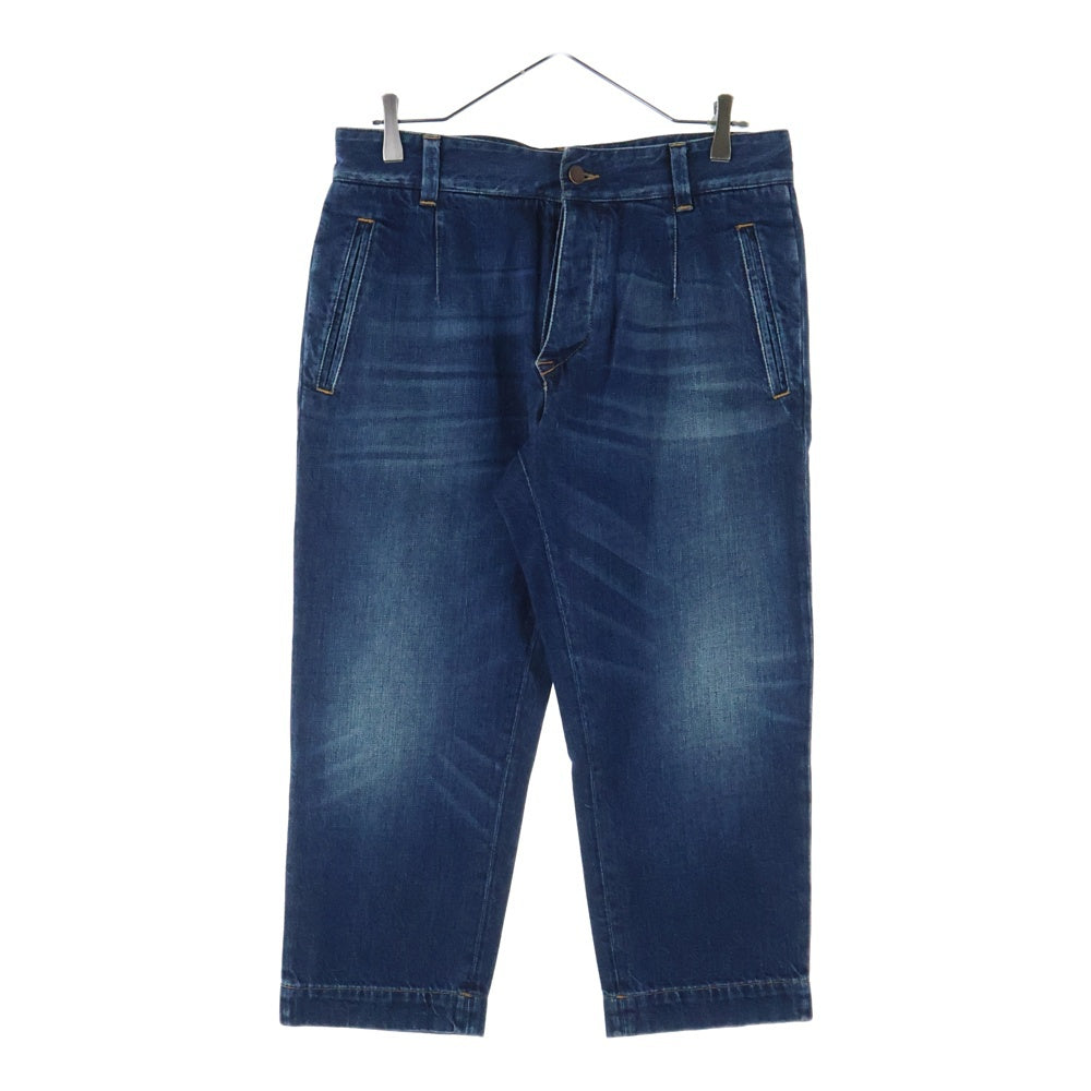 DOLCE & GABBANA(ドルチェアンドガッバーナ) バックバックル ボタンフライ ストレートデニムパンツ インディゴ