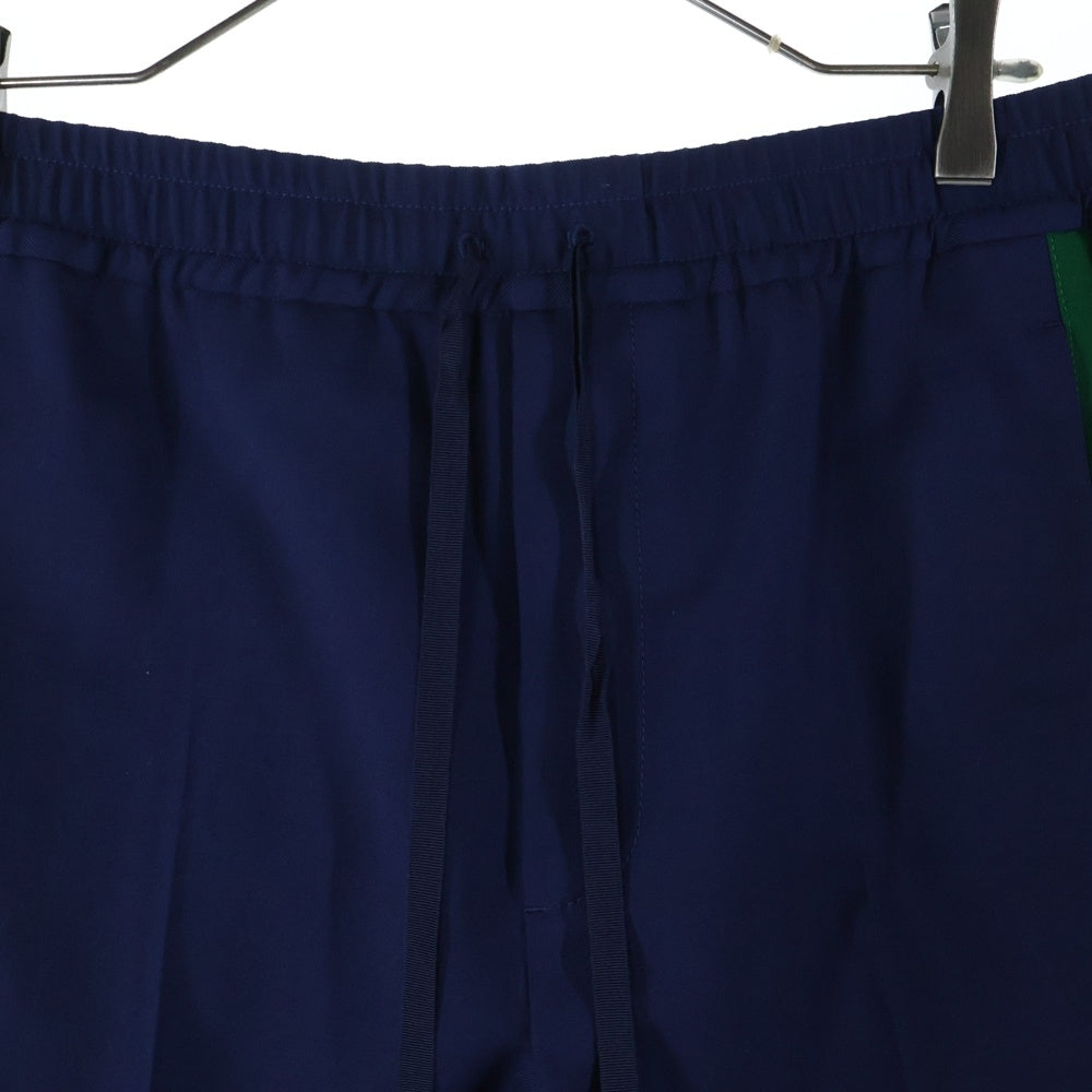 GUCCI(グッチ) 18SS STRIPE CROPPED PANT ストライプ クロップド パンツ ネイビー 493714 Z6903