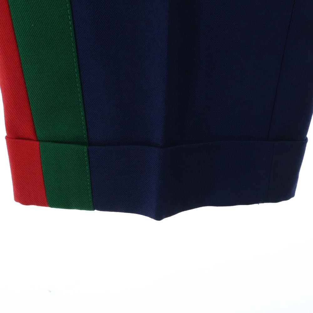 GUCCI(グッチ) 18SS STRIPE CROPPED PANT ストライプ クロップド パンツ ネイビー 493714 Z6903
