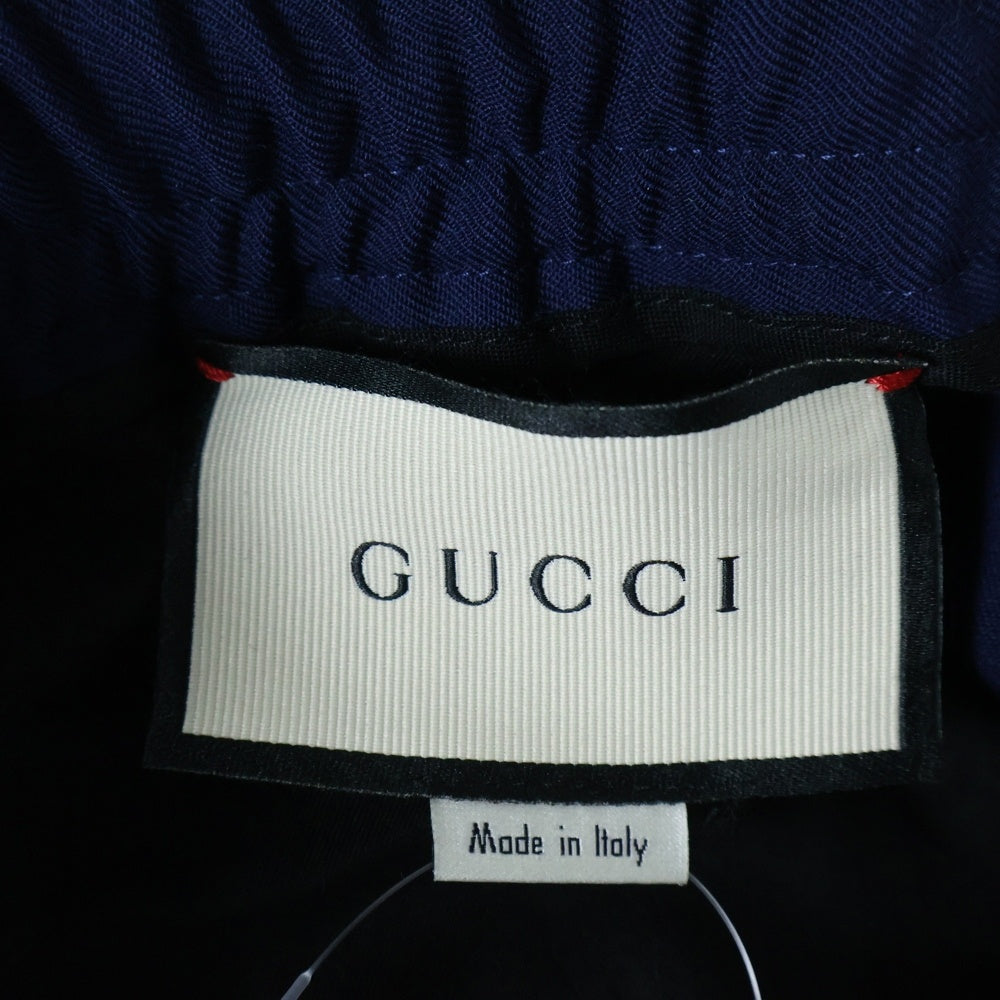 GUCCI(グッチ) 18SS STRIPE CROPPED PANT ストライプ クロップド パンツ ネイビー 493714 Z6903