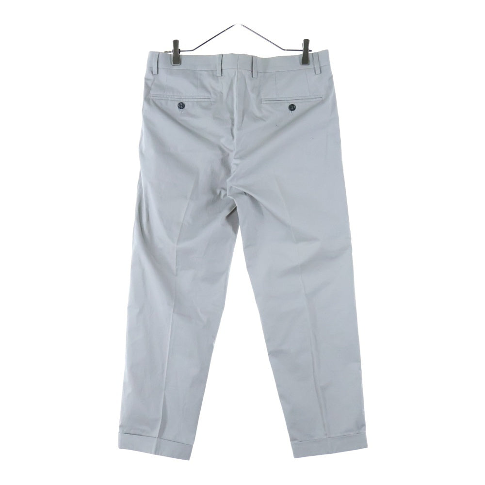 DOLCE & GABBANA(ドルチェアンドガッバーナ) コットン スラックス ストレートパンツ グレー