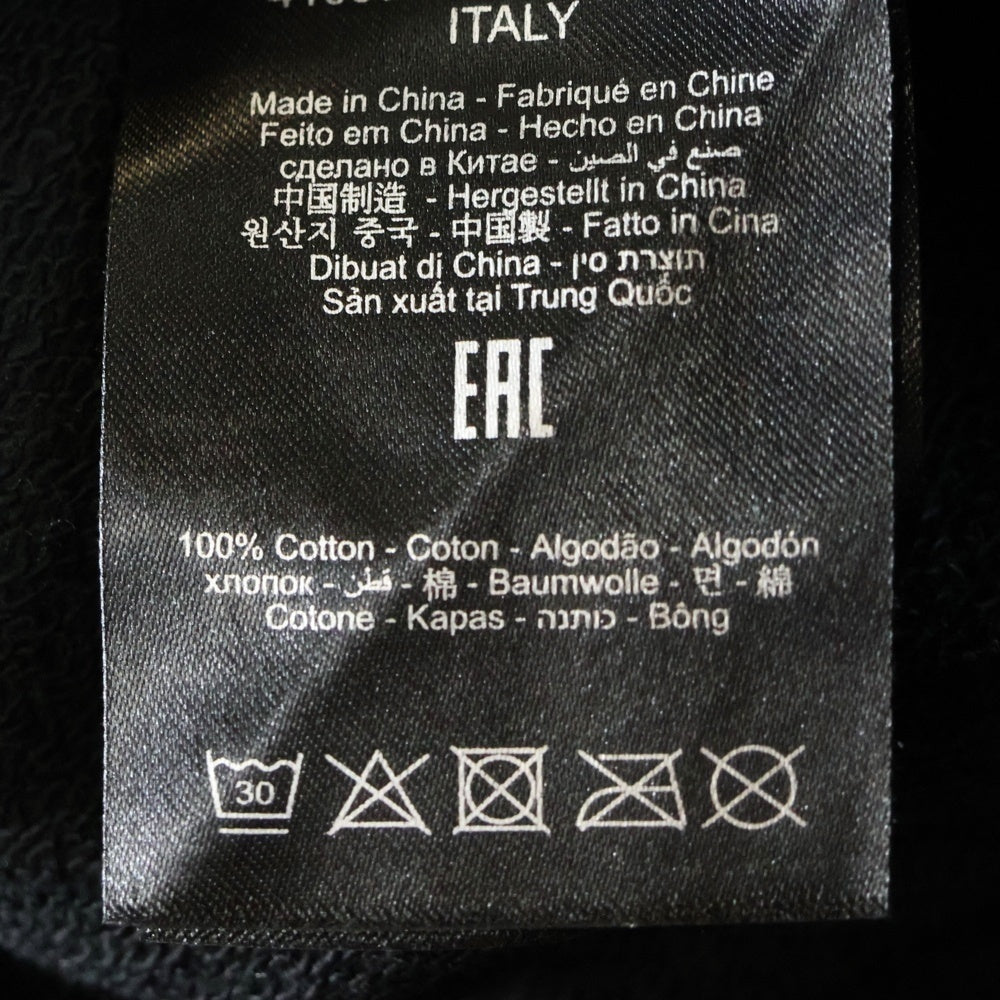 Ferrari(フェラーリ) ロゴラバーワッペン付き ライン スウェットパンツ ブラック