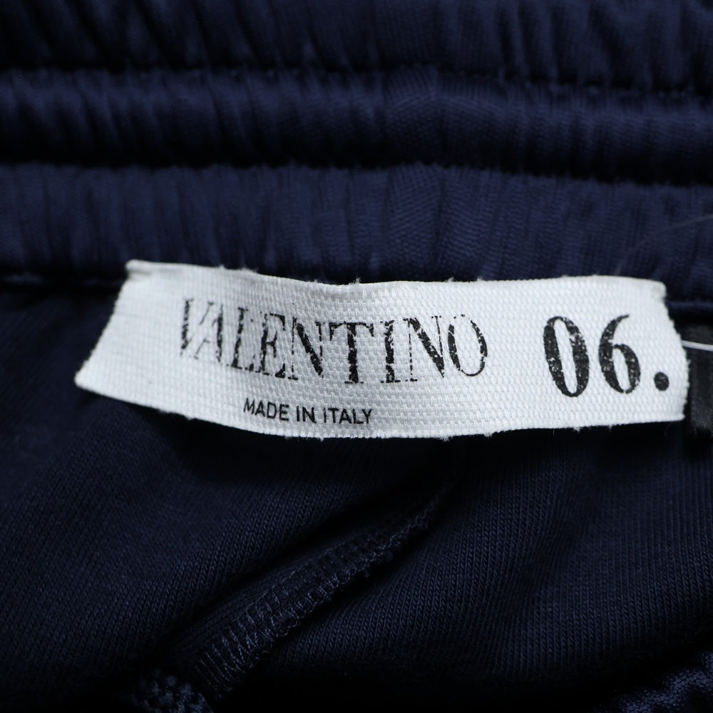 VALENTINO(ヴァレンティノ) サイドロックスタッズ ストレート スウェットパンツ ネイビー QV3MD00C4TC