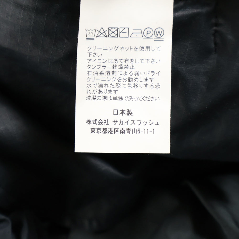 Sacai(サカイ) 22AW COTTON L/S SHIRT コットン 長袖シャツ ブラック 22-02849M