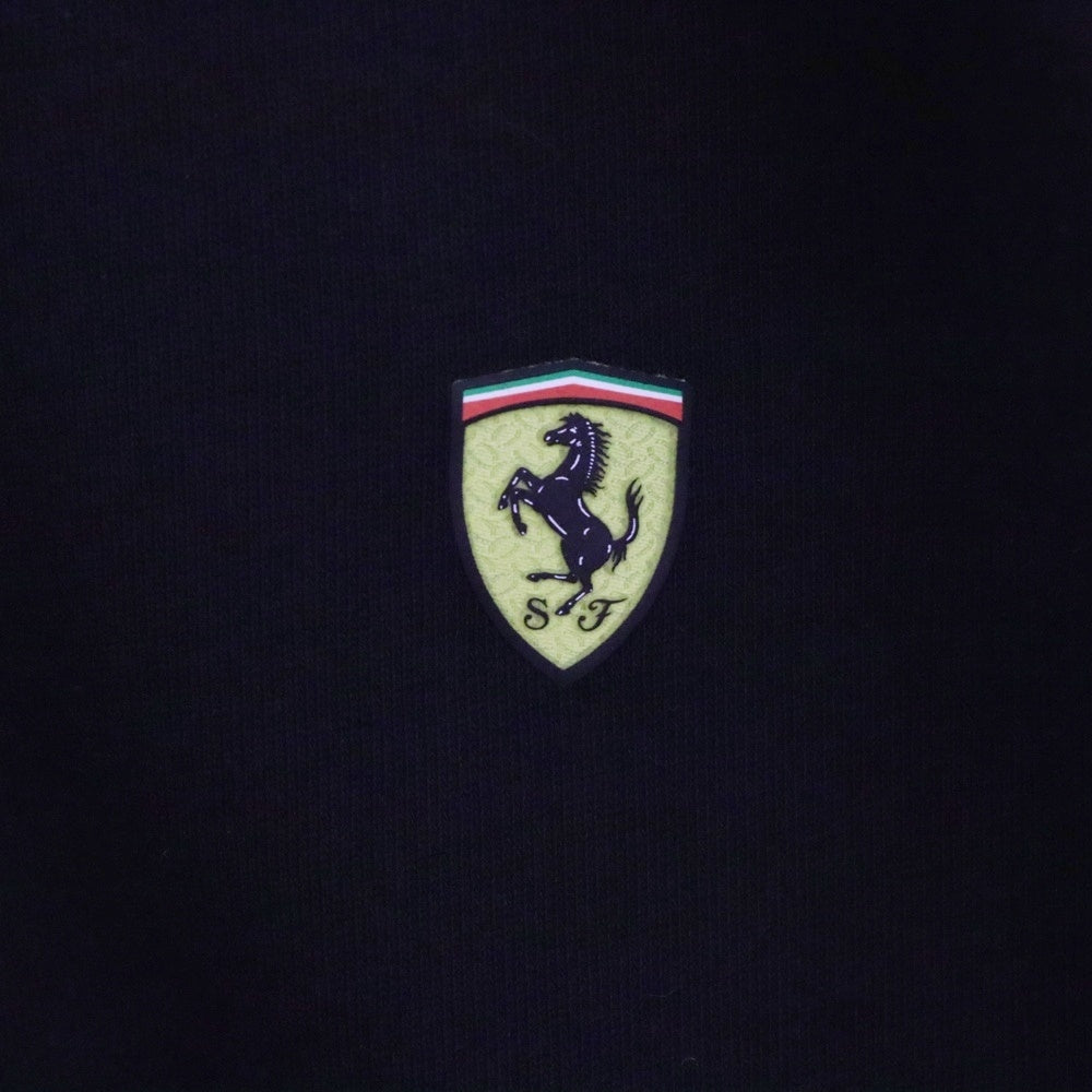 Ferrari(フェラーリ) ロゴラバーワッペン サイドライン トラックジャケット ブラック