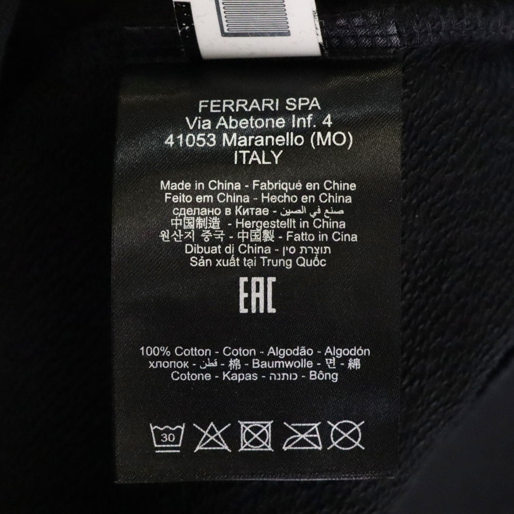 Ferrari(フェラーリ) ロゴラバーワッペン サイドライン トラックジャケット ブラック