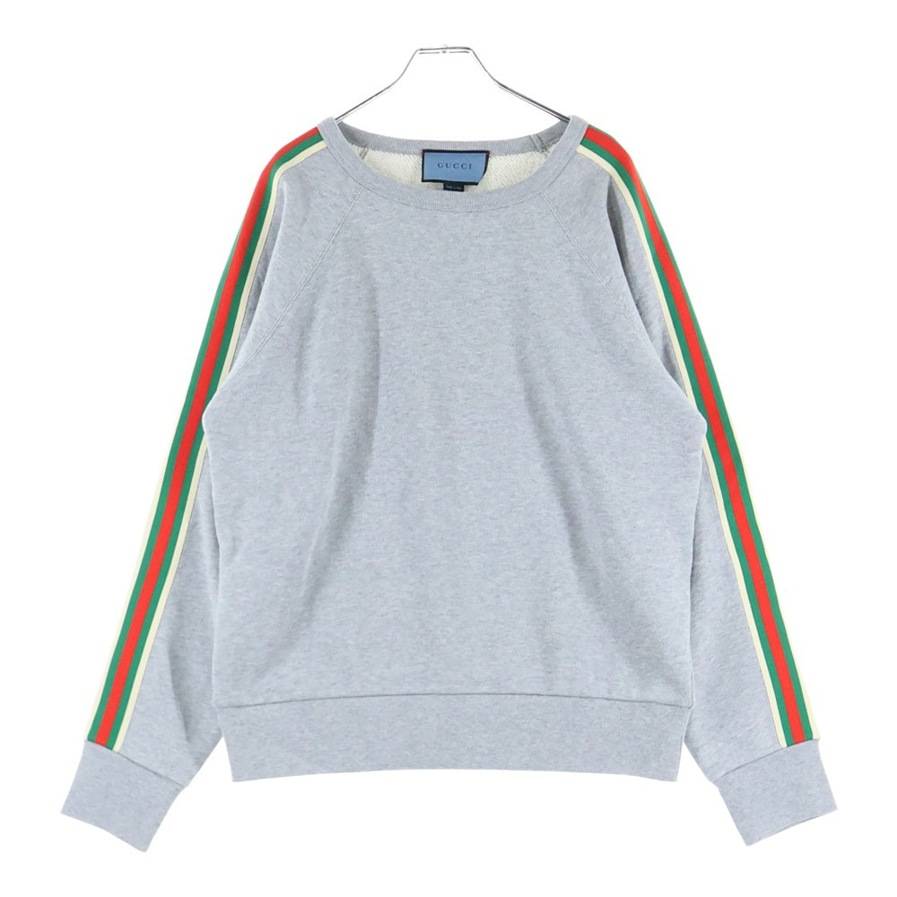 GUCCI(グッチ) シェリーライン クルーネック 長袖スウェット トレーナー グレー 559857 X3013