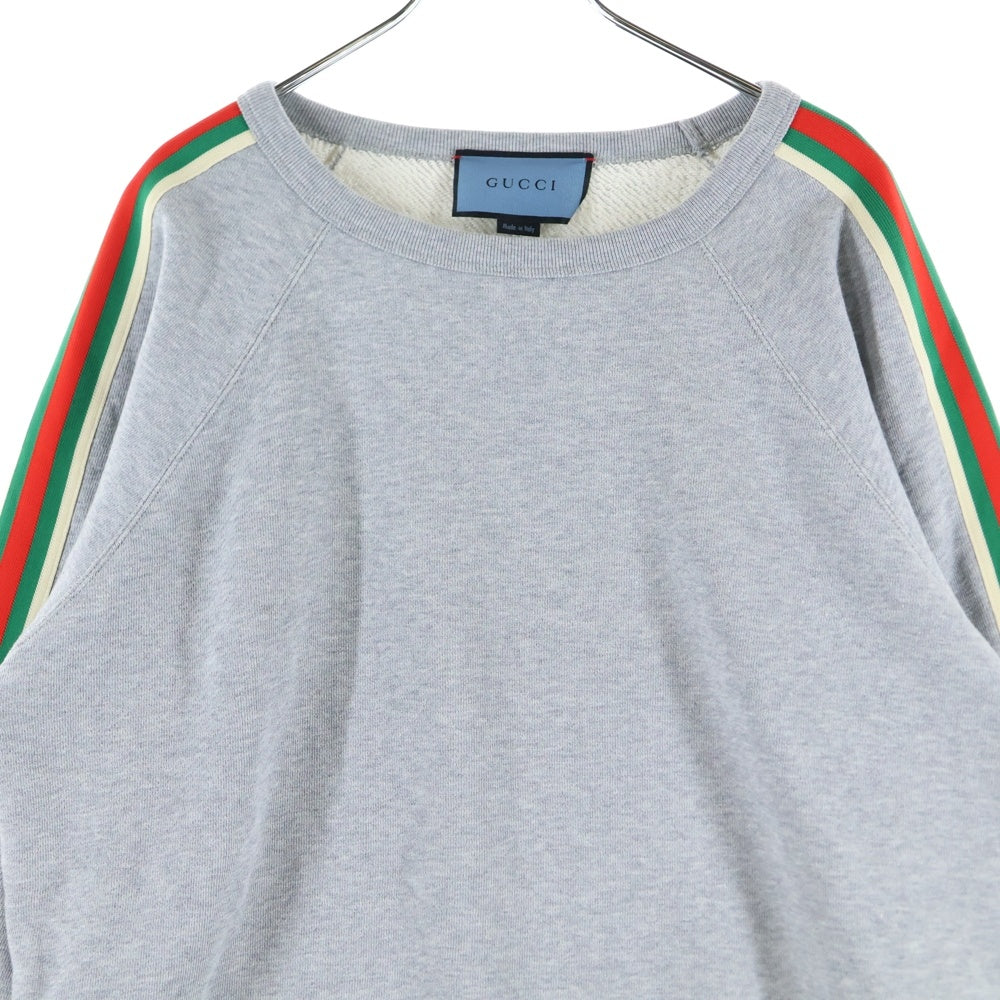 GUCCI(グッチ) シェリーライン クルーネック 長袖スウェット トレーナー グレー 559857 X3013