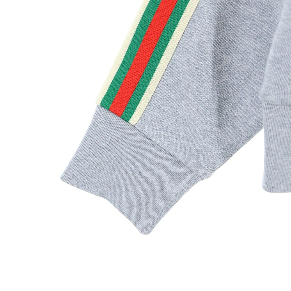 GUCCI(グッチ) シェリーライン クルーネック 長袖スウェット トレーナー グレー 559857 X3013
