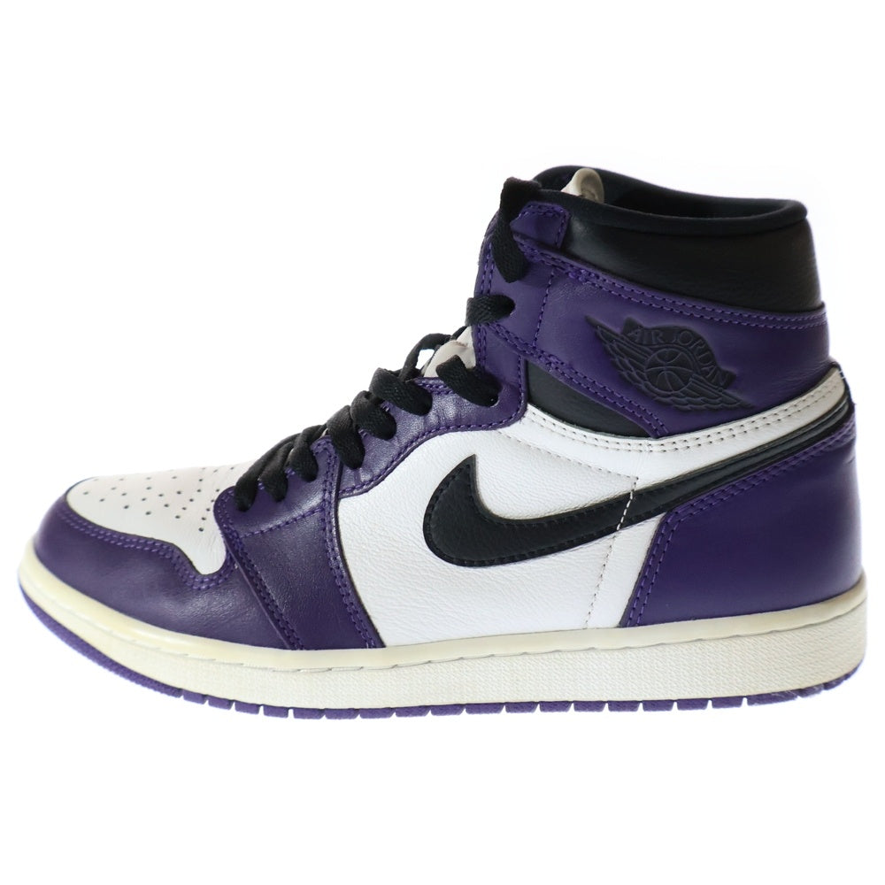 NIKE(ナイキ) AIR JORDAN 1 RETRO HIGH OG COURT PURPLE 555088-500 エアジョーダン1 コートパープル ハイカットスニーカー ホワイト/パープル US9/27.0cm