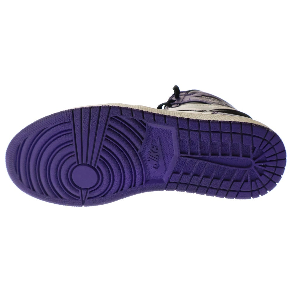 NIKE(ナイキ) AIR JORDAN 1 RETRO HIGH OG COURT PURPLE 555088-500 エアジョーダン1 コートパープル ハイカットスニーカー ホワイト/パープル US9/27.0cm