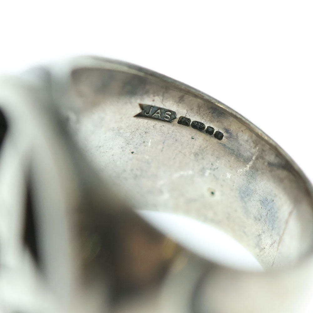 CRAZY PIG(クレイジーピッグ) CRYSTAL SKULL RING クリスタル スカル リング シルバー