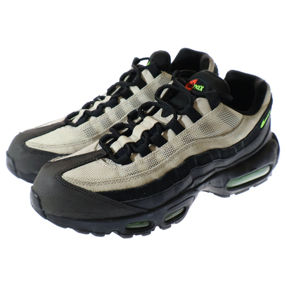 NIKE(ナイキ) AIR MAX 95 ESSENTIAL エアマックス 95 エッセンシャル ローカットスニーカー US9/27.0cm ブラック/ホワイト/グリーン AT9865-004
