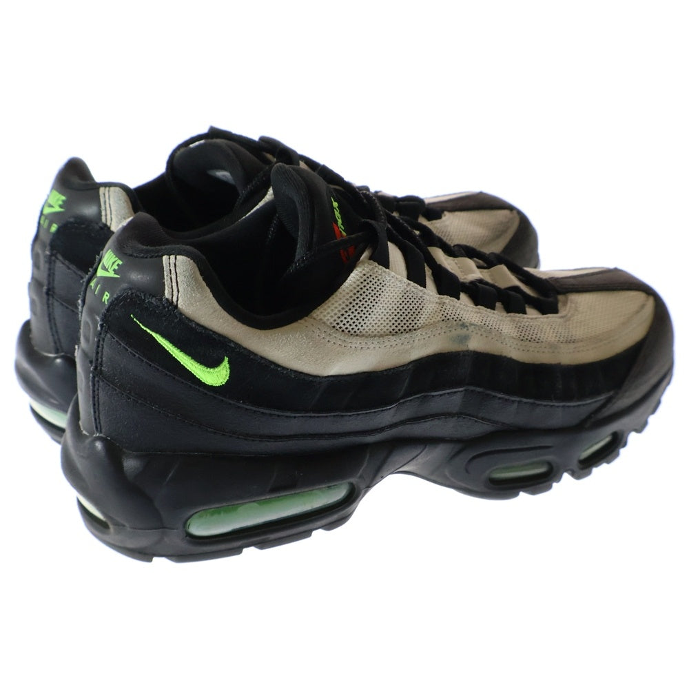 NIKE(ナイキ) AIR MAX 95 ESSENTIAL エアマックス 95 エッセンシャル ローカットスニーカー US9/27.0cm ブラック/ホワイト/グリーン AT9865-004