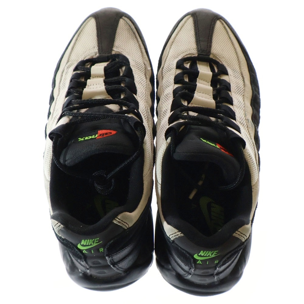 NIKE(ナイキ) AIR MAX 95 ESSENTIAL エアマックス 95 エッセンシャル ローカットスニーカー US9/27.0cm ブラック/ホワイト/グリーン AT9865-004