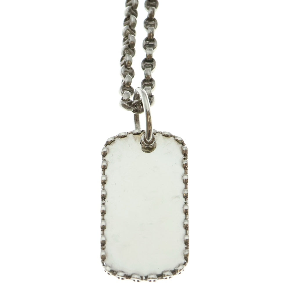 HOORSENBUHS(ホーセンブース) for Ron Herman Necklace DOG TAG ロンハーマン別注 ドッグタグ ネックレス シルバー