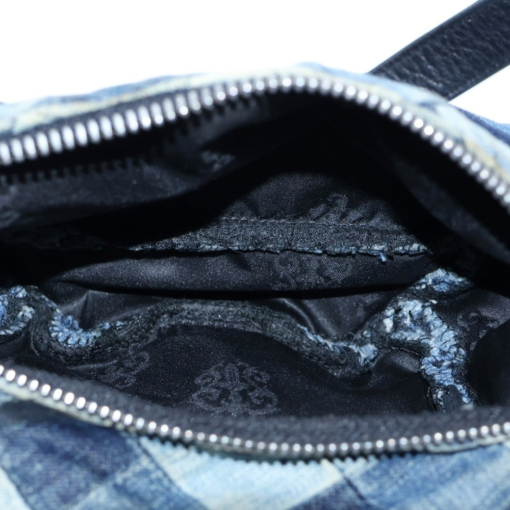 CHROME HEARTS(クロムハーツ) SNAT PACK mini スナットパックミニ ダガージップ ガンスリンガーベルト デニムウエストバッグ インディゴ