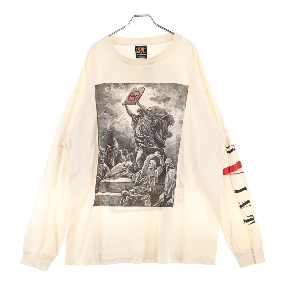 SAINT MICHAEL(セントマイケル) ×VLONE 22SS L/S TEE ヴィーロン ロングスリーブ Tシャツ 長袖カットソー フロントプリント バックプリント アームプリント SM-S22-0000-069
