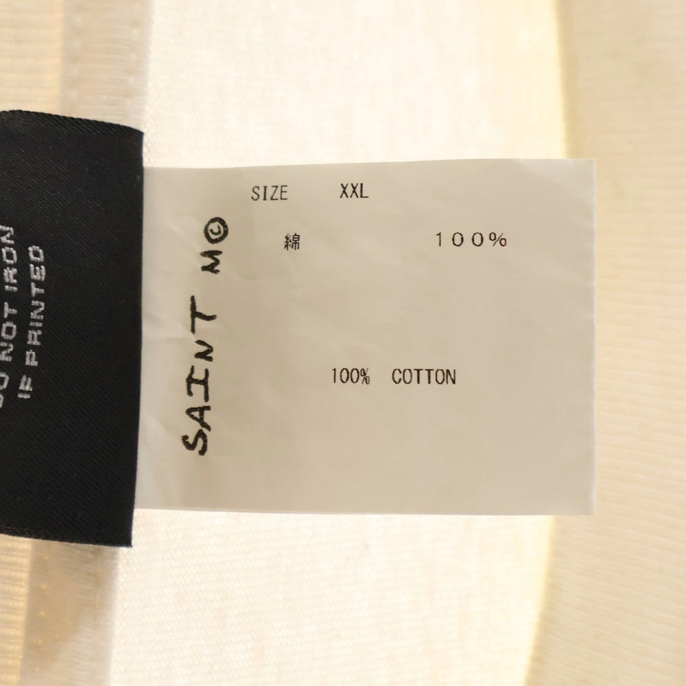 SAINT MICHAEL(セントマイケル) ×VLONE 22SS L/S TEE ヴィーロン ロングスリーブ Tシャツ 長袖カットソー フロントプリント バックプリント アームプリント SM-S22-0000-069
