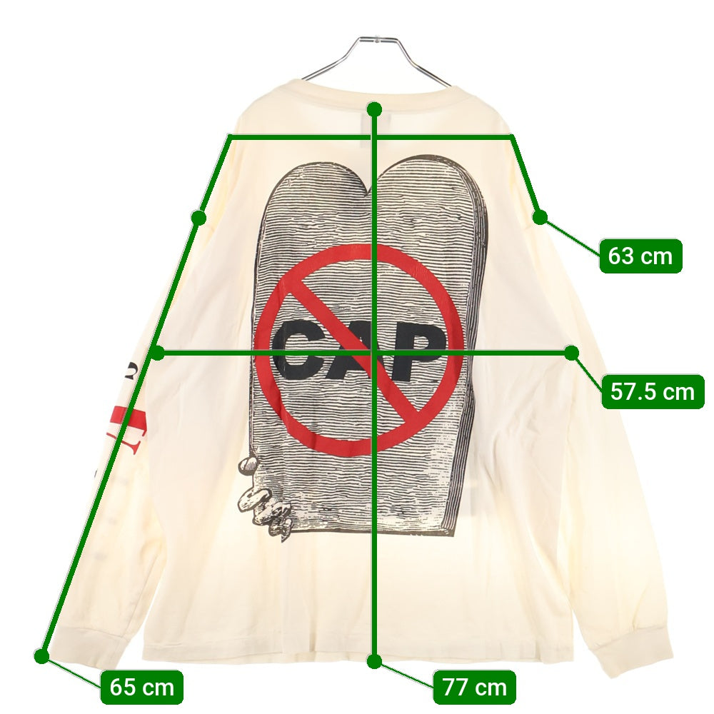 SAINT MICHAEL(セントマイケル) ×VLONE 22SS L/S TEE ヴィーロン ロングスリーブ Tシャツ 長袖カットソー フロントプリント バックプリント アームプリント SM-S22-0000-069