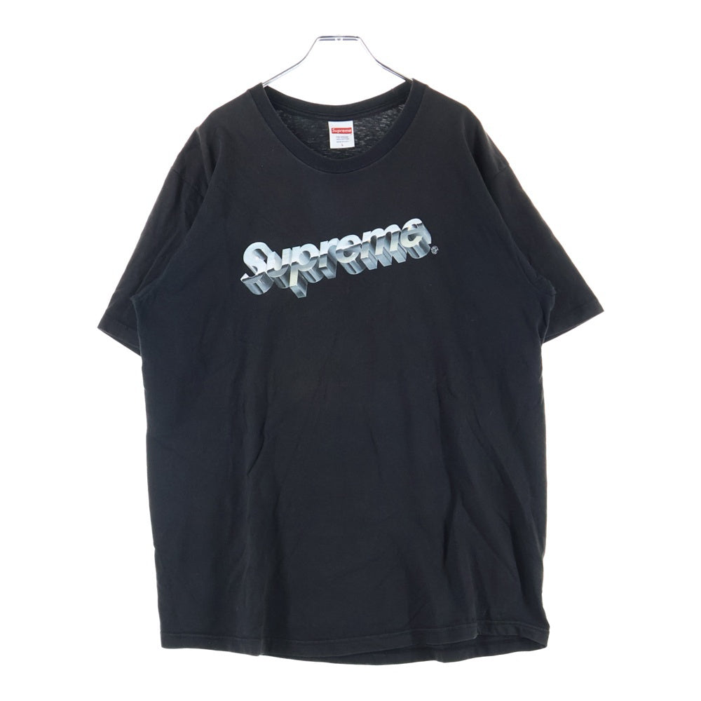 SUPREME(シュプリーム) Chrome Logo Tee クロームロゴ Tシャツ 半袖カットソー フロントロゴ ブラック