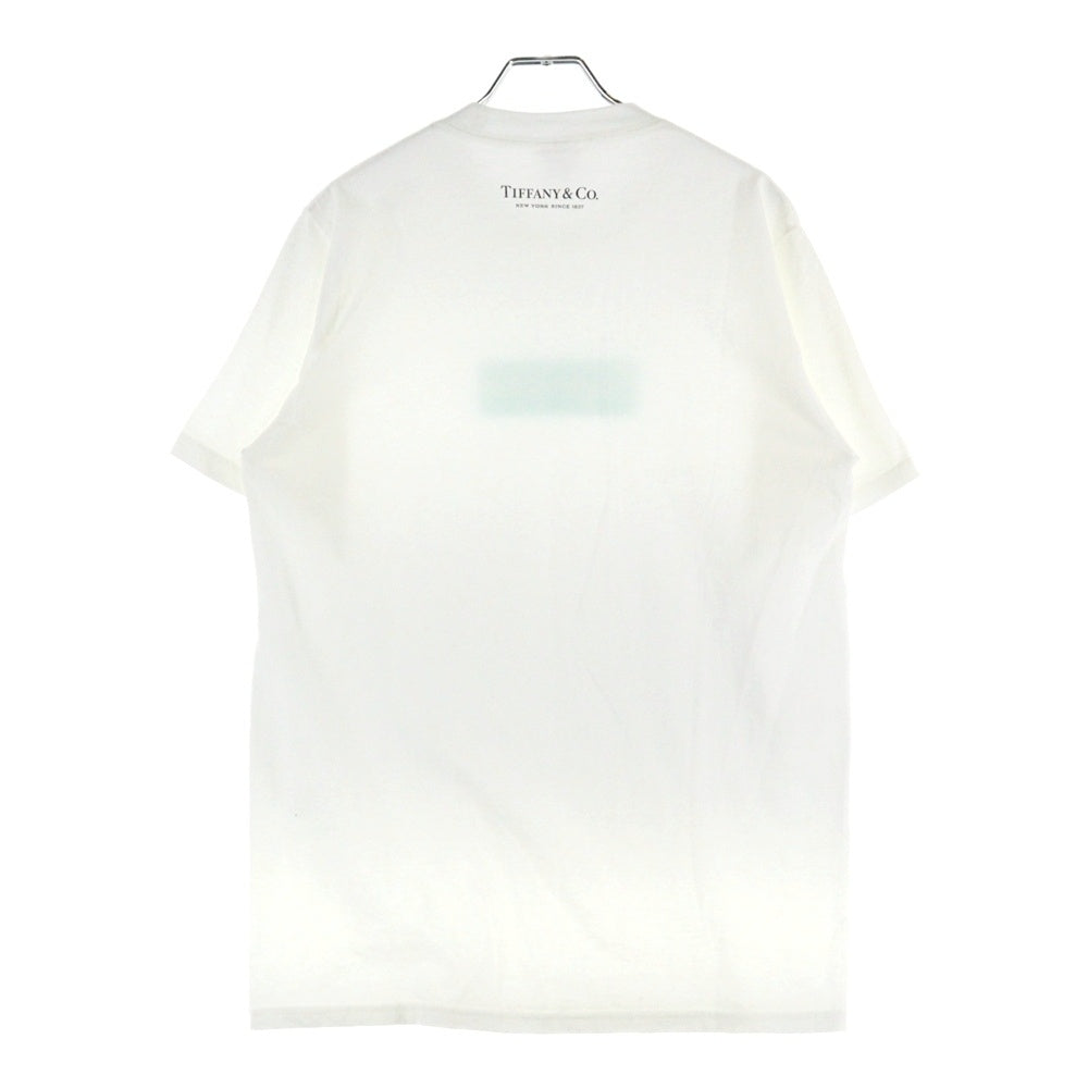SUPREME(シュプリーム) 21AW×TIFFANY&Co.Box Logo Tee ティファニー ボックスロゴプリント半袖Tシャツ カットソー ホワイト