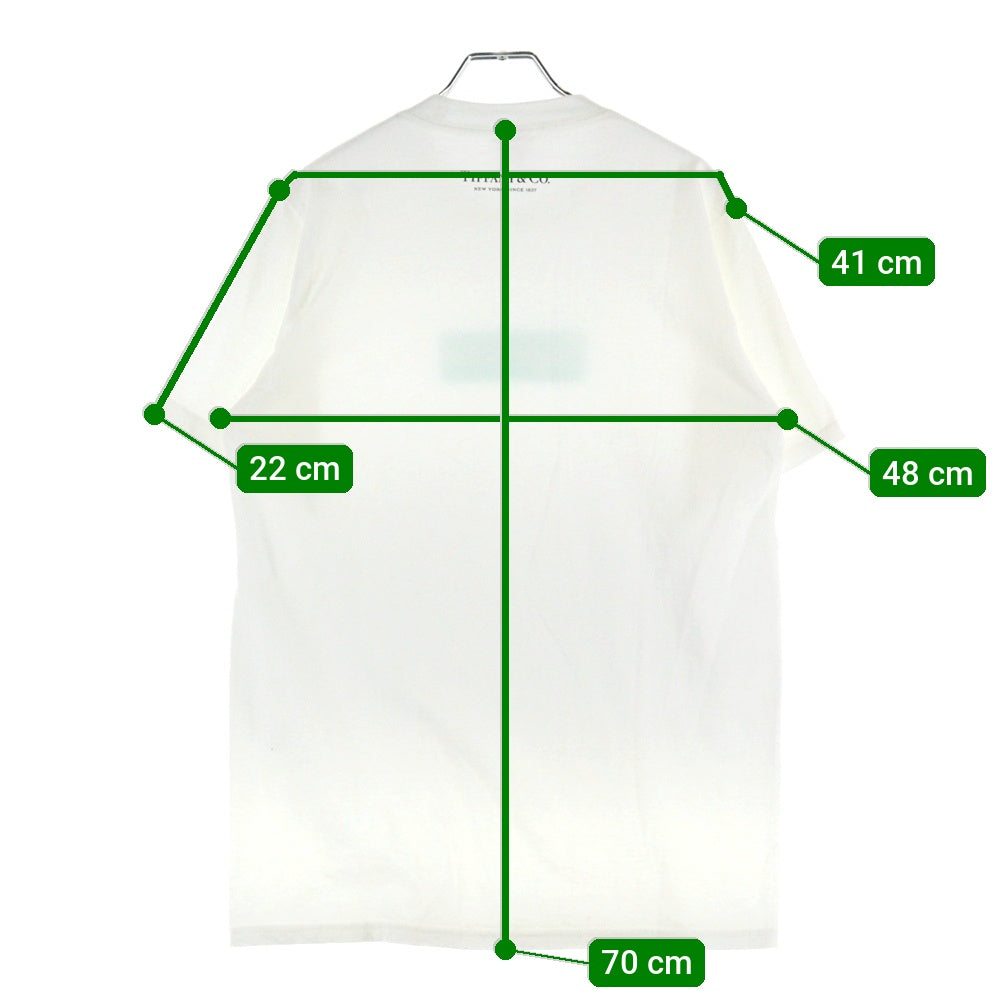 SUPREME(シュプリーム) 21AW×TIFFANY&Co.Box Logo Tee ティファニー ボックスロゴプリント半袖Tシャツ カットソー ホワイト