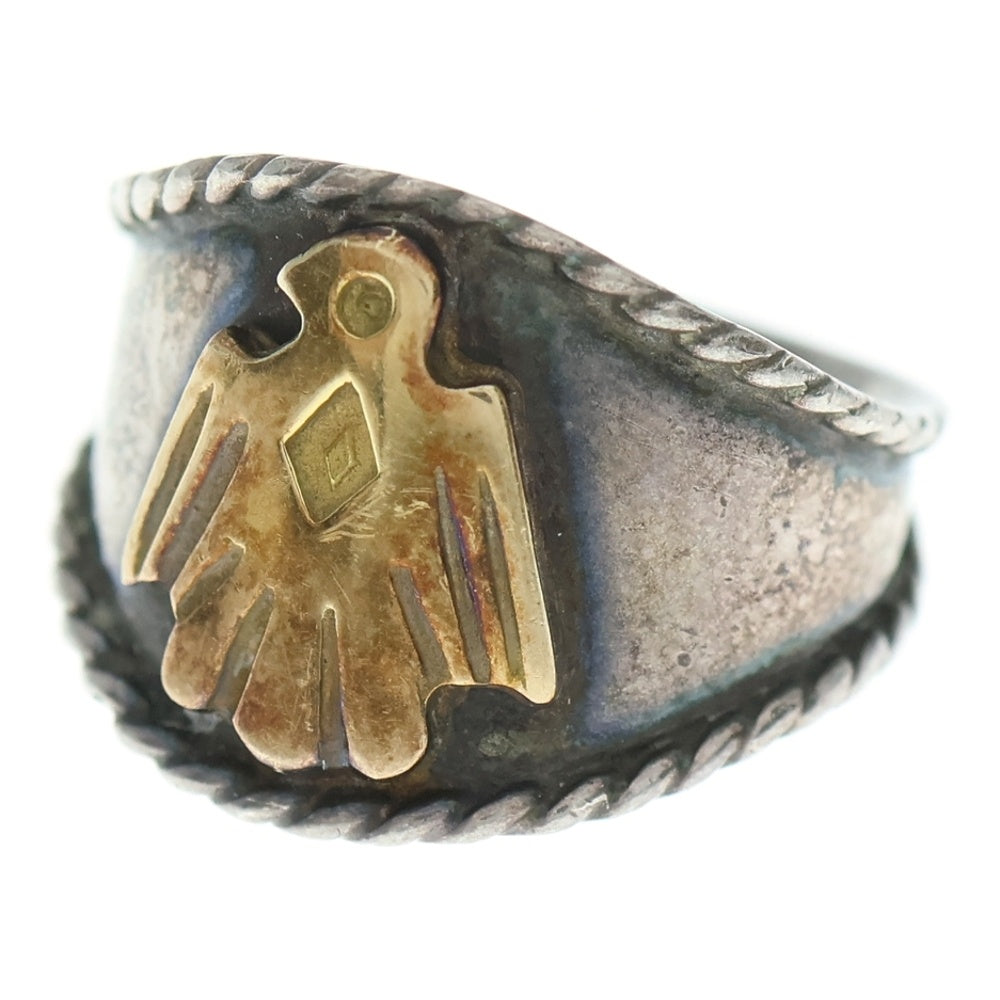 goro's(ゴローズ) イーグルヒヨコ付き縄目リング シルバー/ゴールド