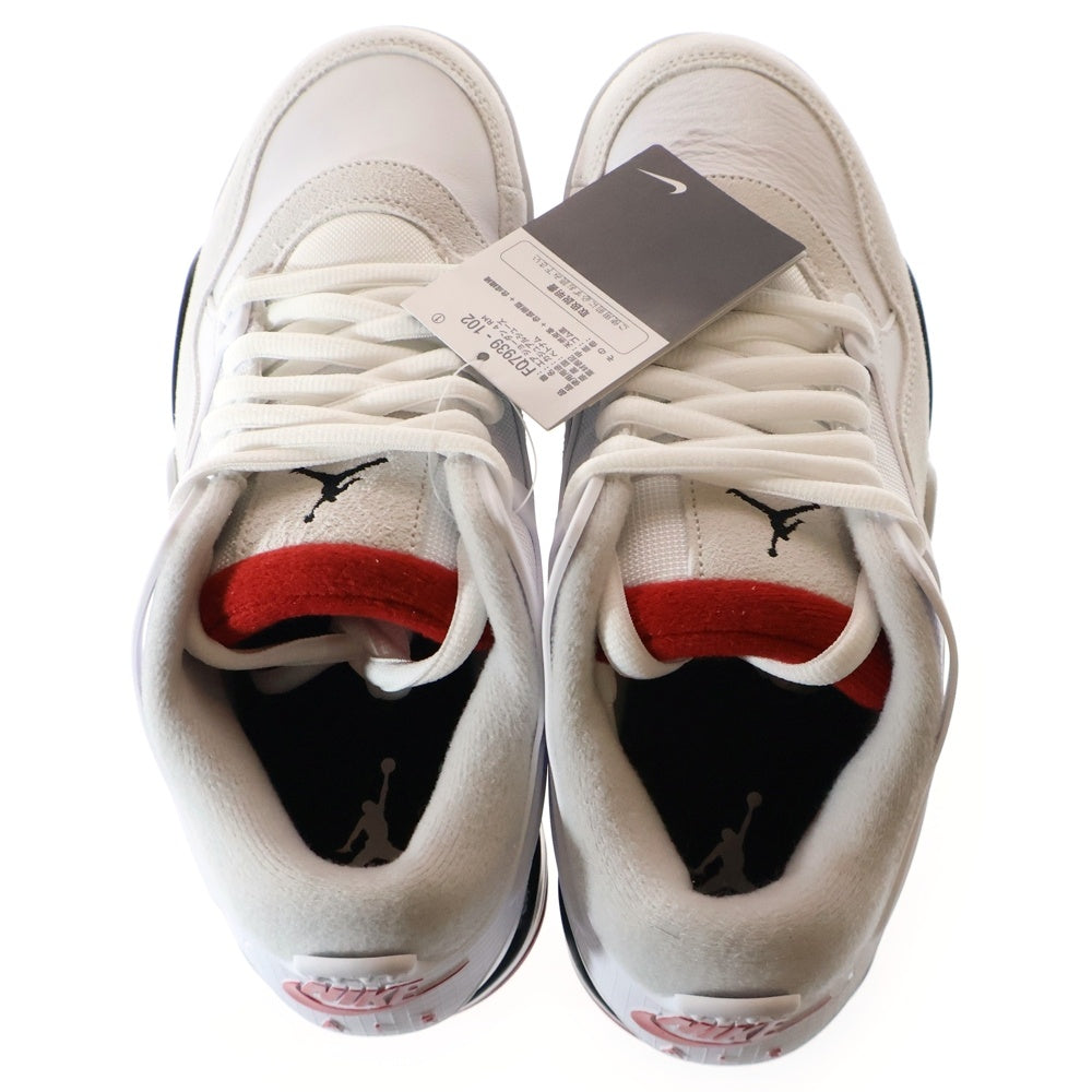 NIKE(ナイキ) AIR JORDAN 4 RM エアジョーダン4 ローカットスニーカー ホワイト/レッド US9/27cm FQ7939-102