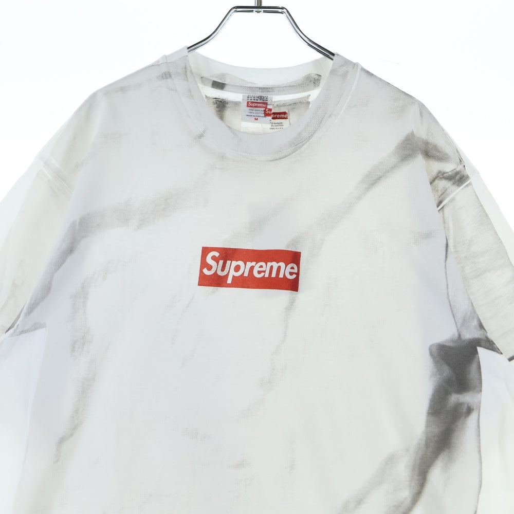 SUPREME(シュプリーム) ×MM6 Maison Margiela Box Logo Tee エムエムシックスメゾンマルジェラ ボックスロゴプリント Tシャツ 半袖カットソー ホワイト