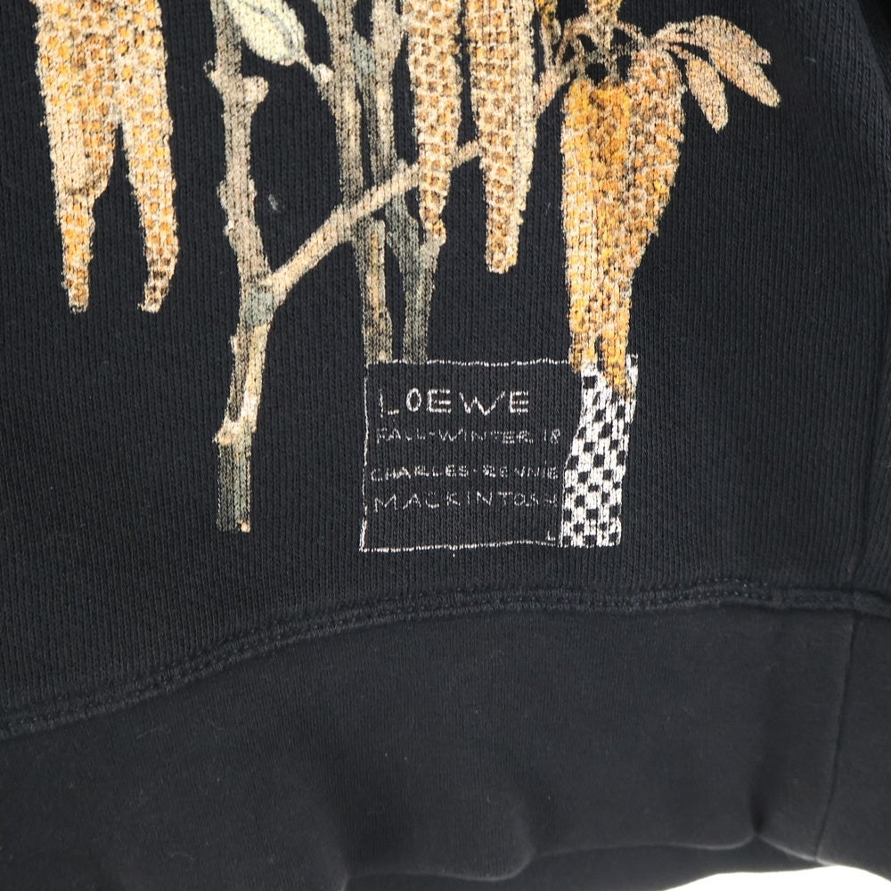 LOEWE(ロエベ) スウェット トレーナー フラワーデザイン バックプリント ブラック H3299370SM