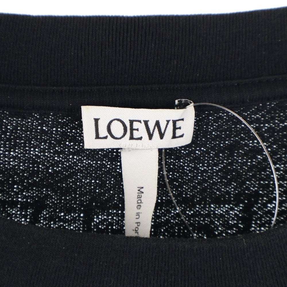 LOEWE(ロエベ) スウェット トレーナー フラワーデザイン バックプリント ブラック H3299370SM