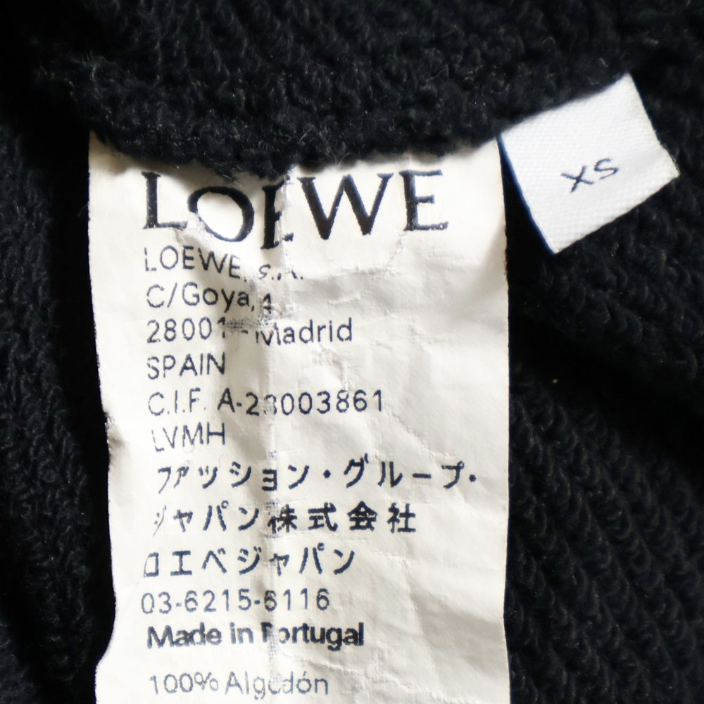 LOEWE(ロエベ) スウェット トレーナー フラワーデザイン バックプリント ブラック H3299370SM