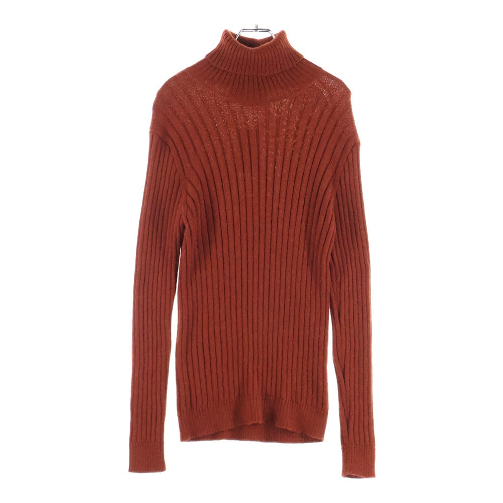 GUCCI(グッチ) タートルネックセーター リブニット バックロゴ オレンジ