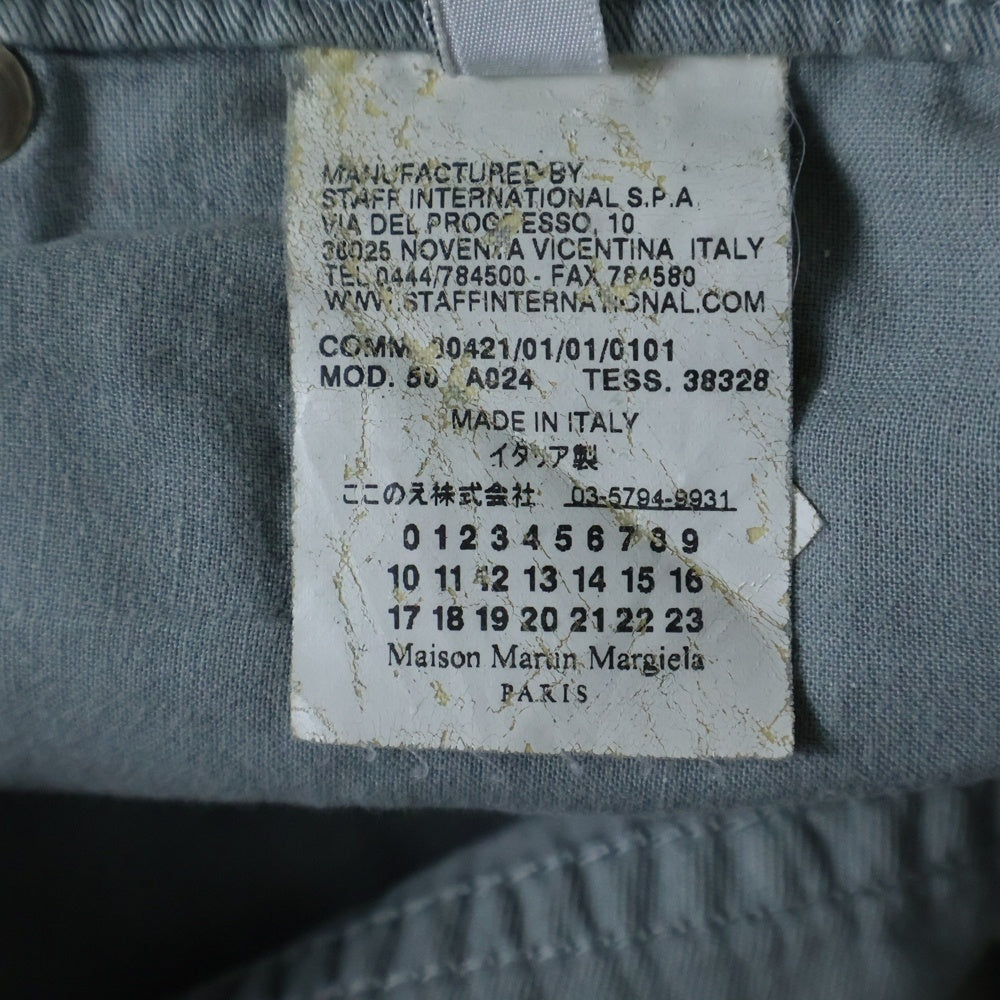 Maison Martin Margiela(メゾンマルタンマルジェラ) デニムパンツ ボタンフライ ここのえ期 グレー