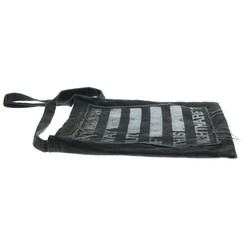 RAF SIMONS(ラフシモンズ) Nightmare Shoulder Bag ナイトメア デニム トートバッグ ブラック