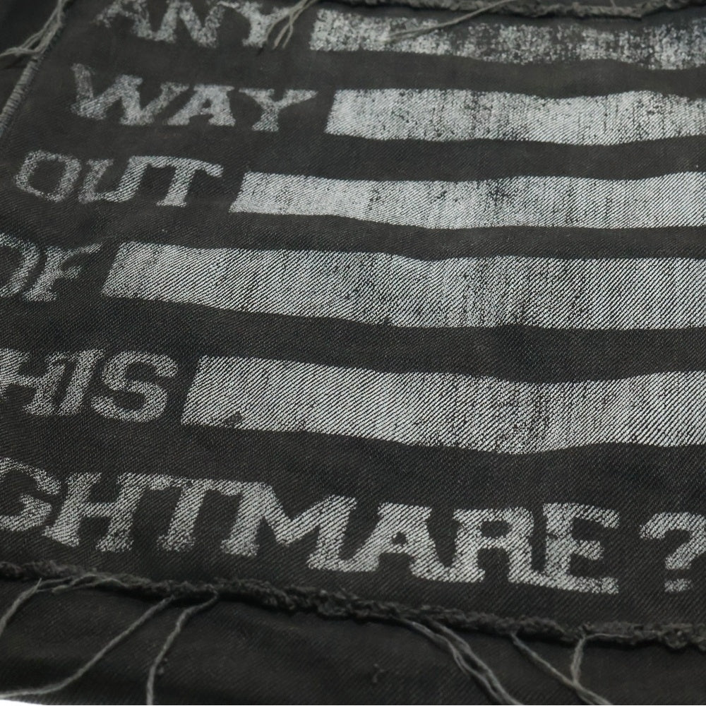 RAF SIMONS(ラフシモンズ) Nightmare Shoulder Bag ナイトメア デニム トートバッグ ブラック