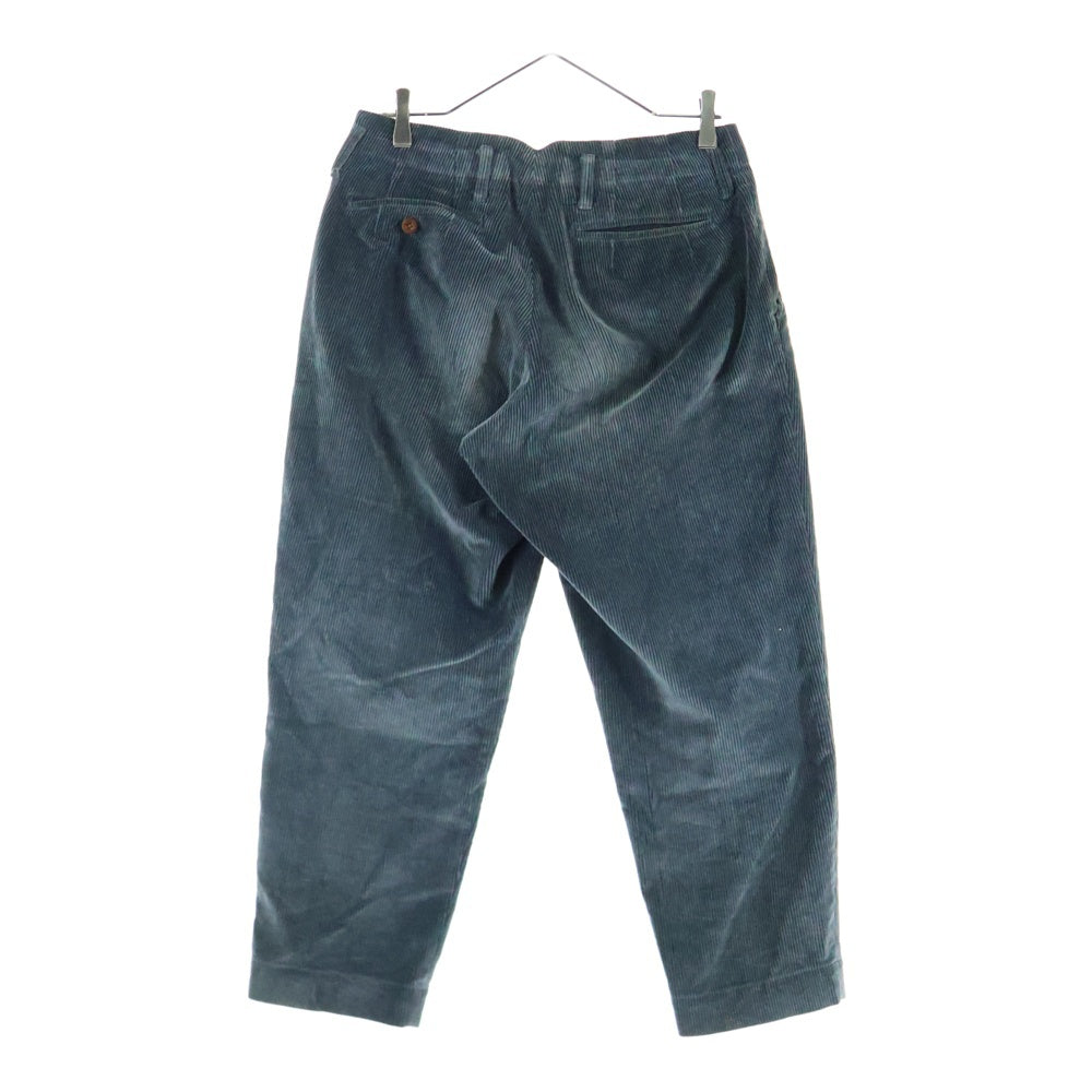 kolor(カラー) コーデュロイ テーパード パッカリング パンツ グリーン 12WCM-P11106