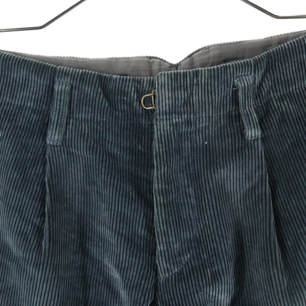 kolor(カラー) コーデュロイ テーパード パッカリング パンツ グリーン 12WCM-P11106