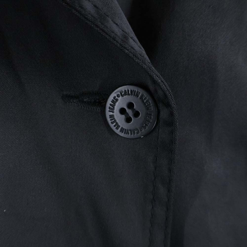 Calvin Klein Jeans(カルバンクラインジーンズ) ステンカラーコート ロングコート ブラック CWL228-SD8-08-999-0