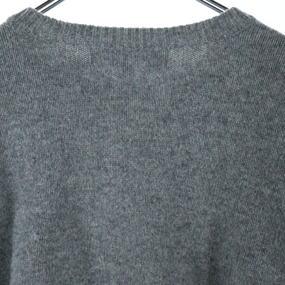 LE CIEL BLEU(ルシェルブルー) 22SS レース切替 ニット 長袖セーター グレー/ブラック レディース 22S61105